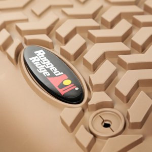 Ford F-350 Floor Liner - Front - Rugged Ridge - All Terrain - Tan - `11-`12 Ford F-350 Floor Liner - Front - Rugged Ridge - All Terrain - Tan - `11-`12